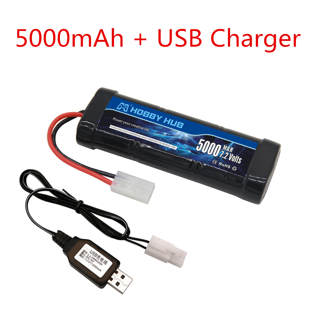 New 7.2V Battery 5000/6800mAh  - Rc Hobby Tank avis et prix