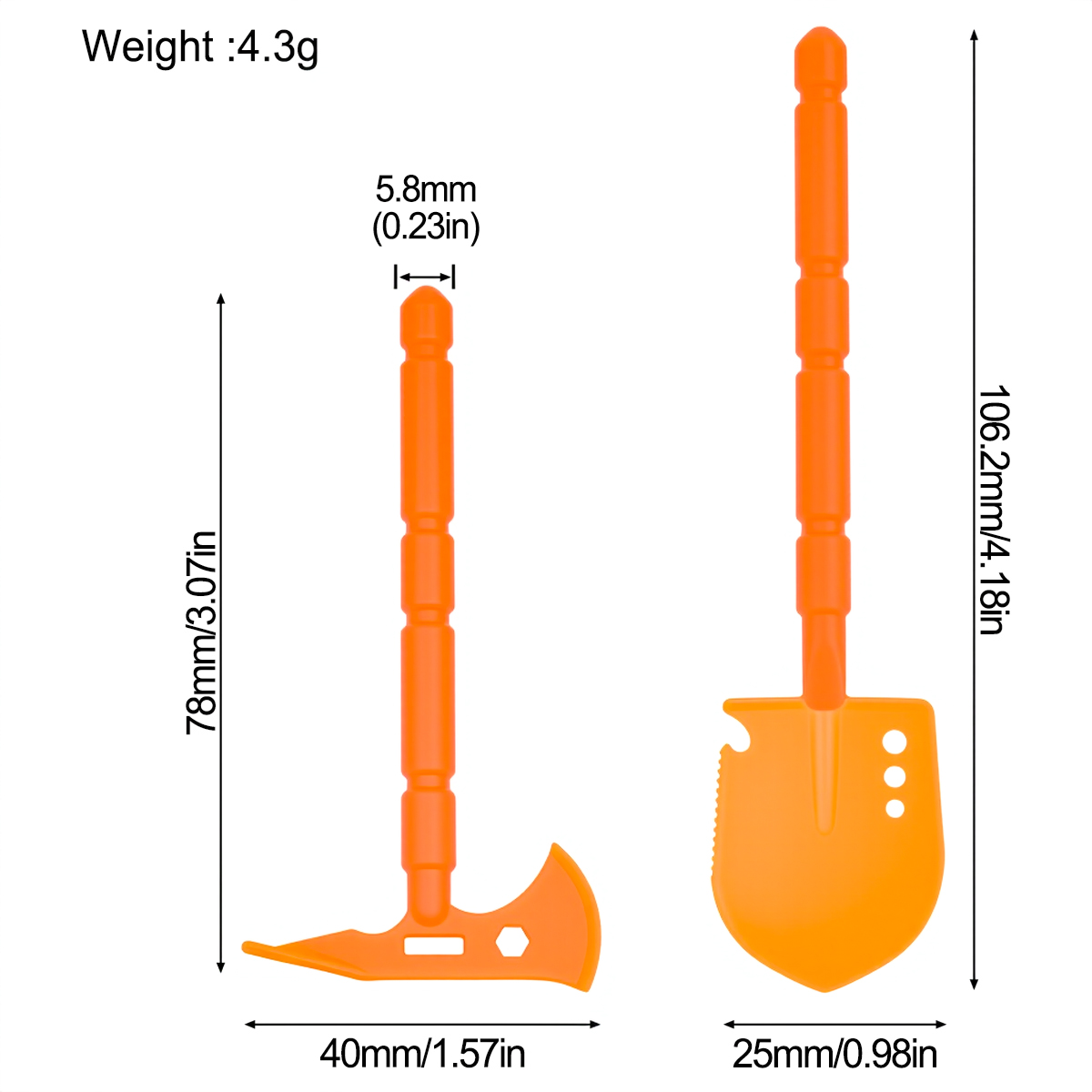 Simulated Plastic Shovel Picka - Rc Crawler 4X4 avis et prix
