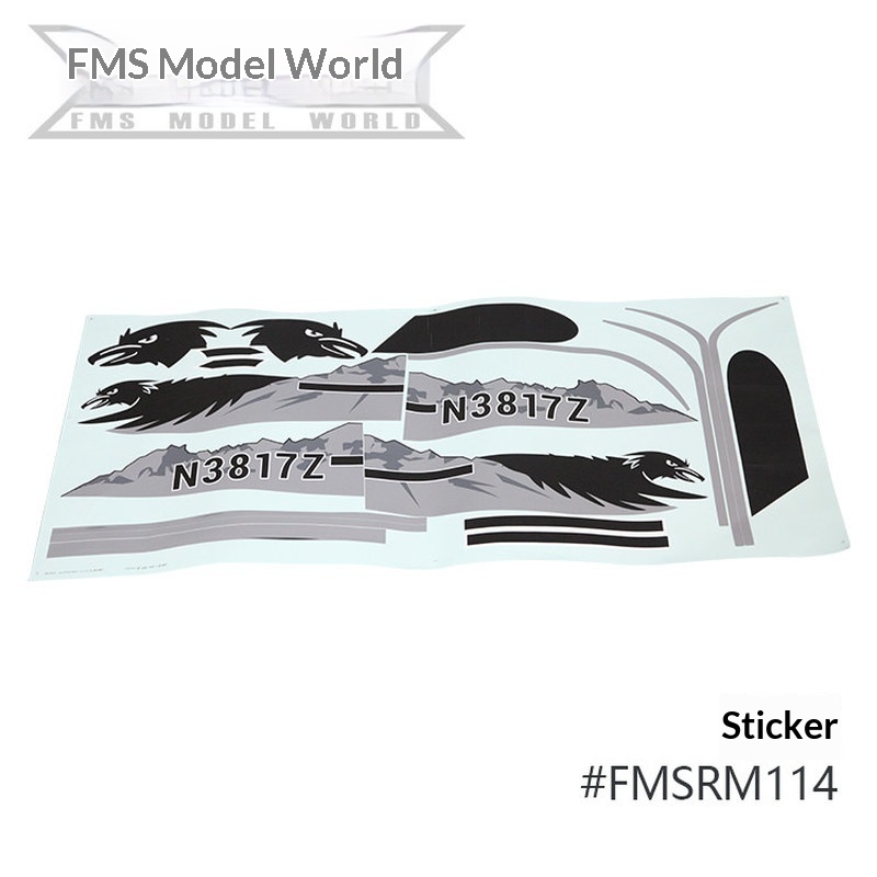 FMS RC Plane Decals For 1700mm - Rc Hobby Toys avis et prix