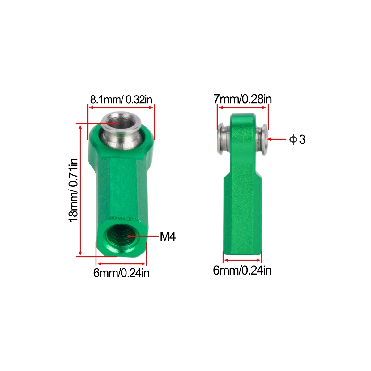4Pcs M4 Metal Ball Head Holder - Rc Crawler 4X4 avis et prix