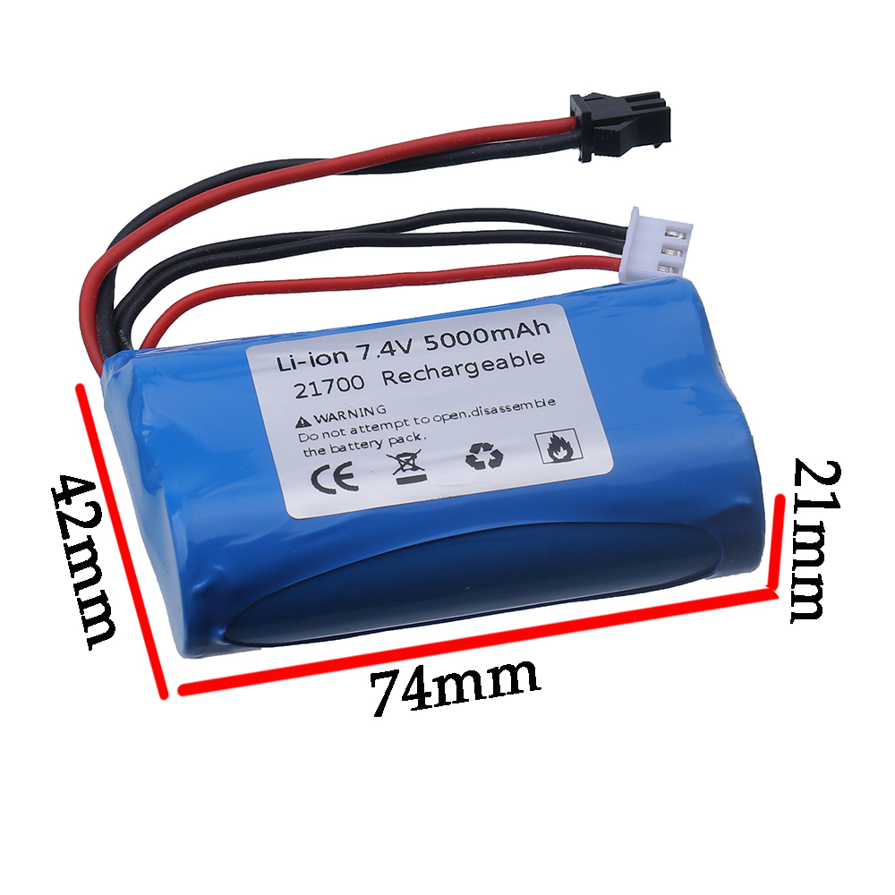 (SM Plug) 7.4V 5000mAH 21700 L - Rc Hobby Tank avis et prix