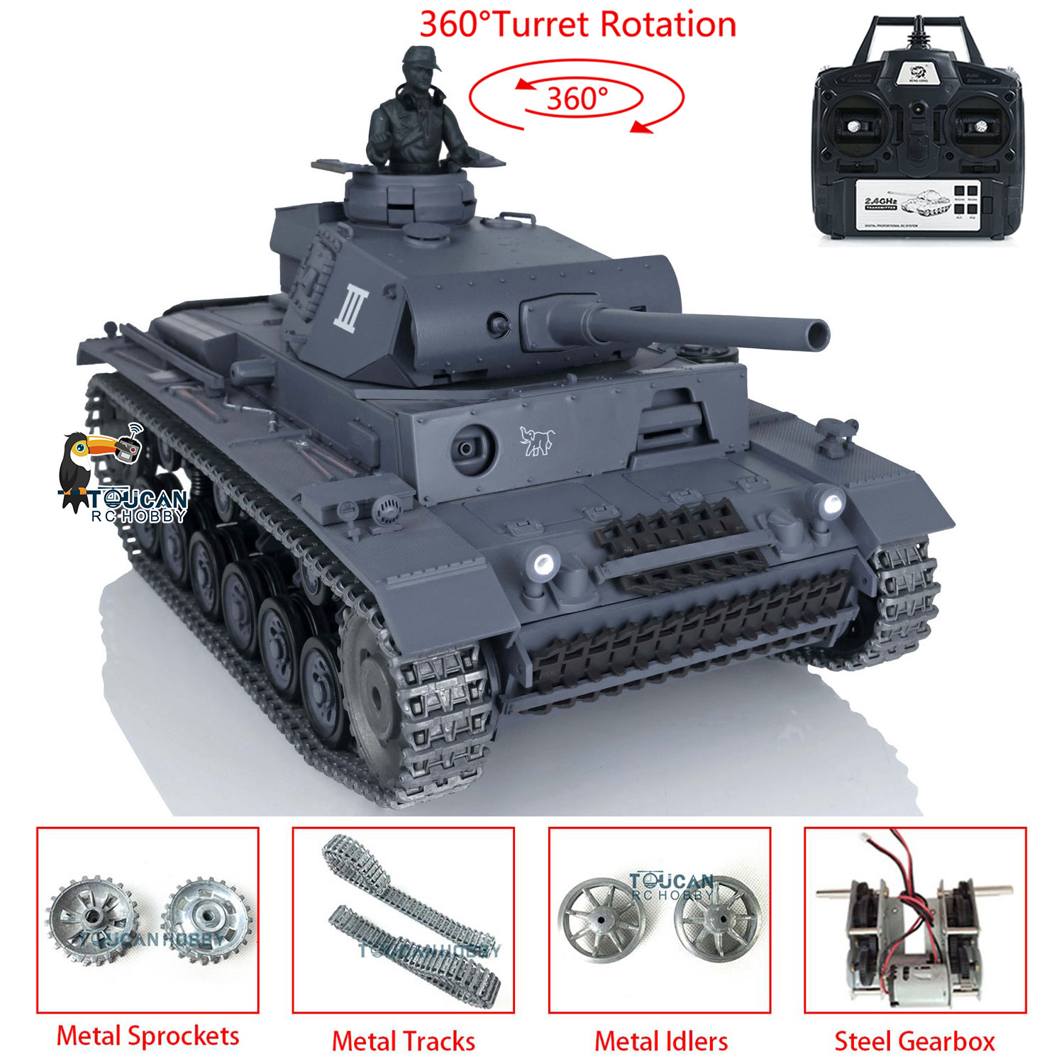 US Sale Henglong 1/16 7.0 Upgr - Rc Hobby Tank avis et prix