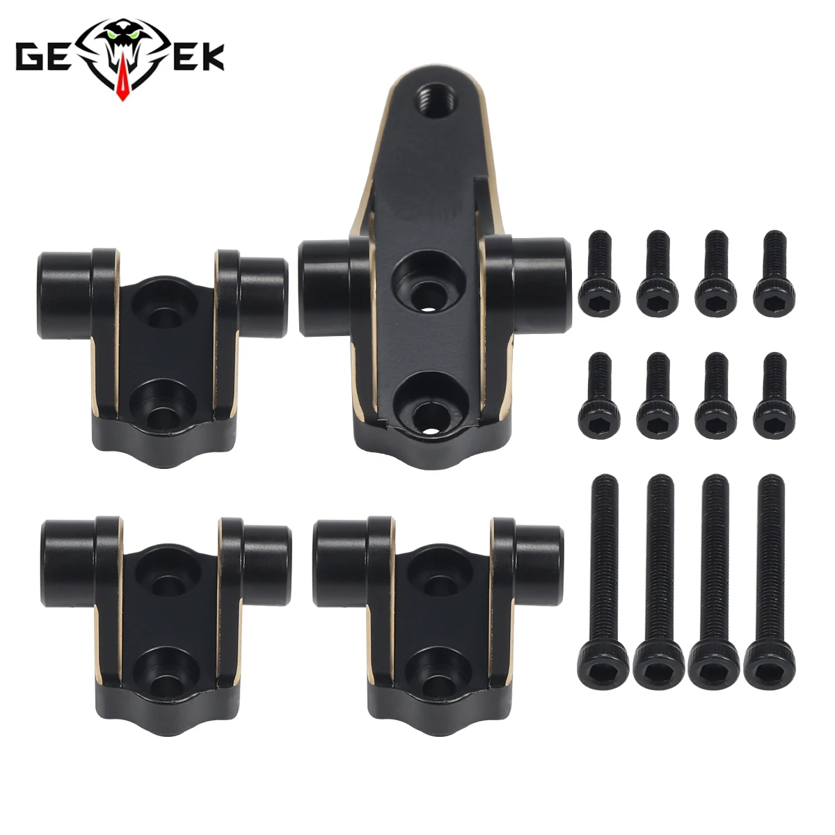 4Pcs Black Brass Link Mounts F - Rc Crawler 4X4 avis et prix